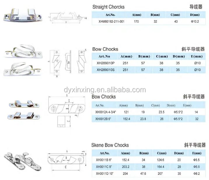 Boat Bow Fairlead Roller Boat Cleat - Hengke Casting product image 2